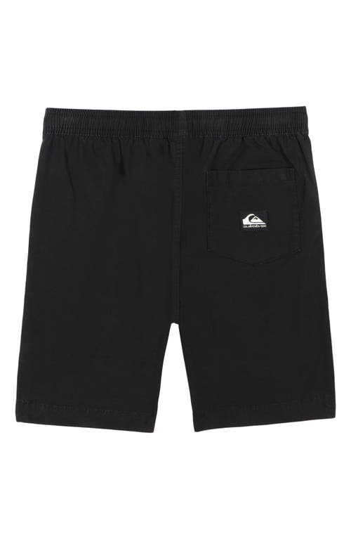 Quiksilver Kids' Taxer Drawstring Shorts In Black