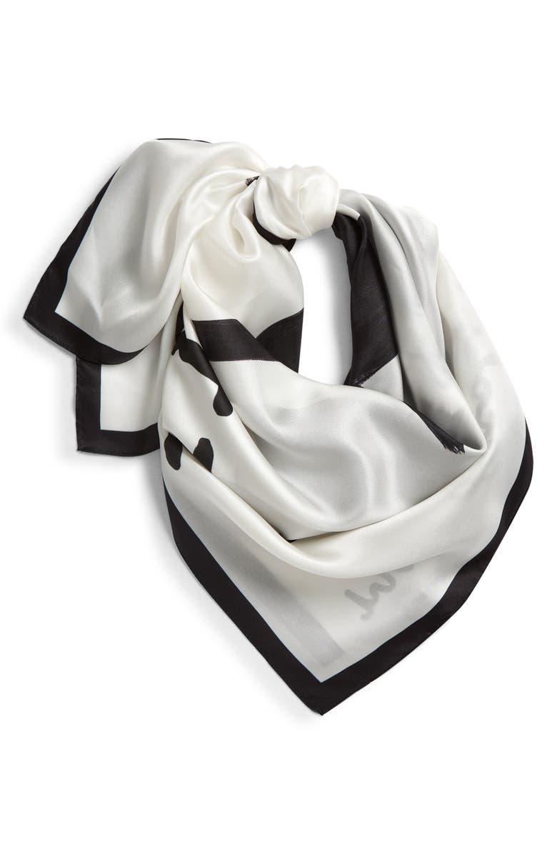 Marc Jacobs It's OK Silk Square Scarf, Alternate, color, 