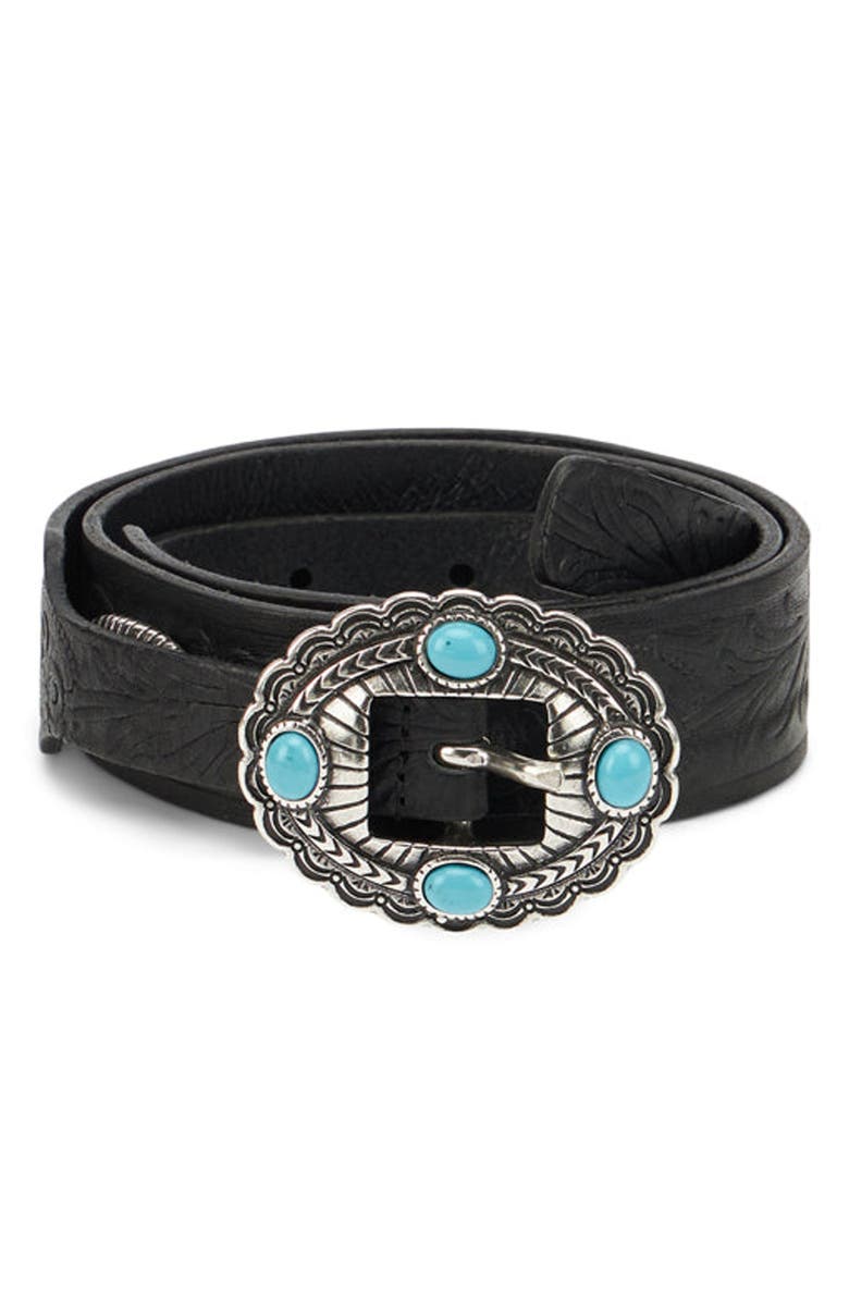 Fortela Cantona Leather Belt, Main, color, 