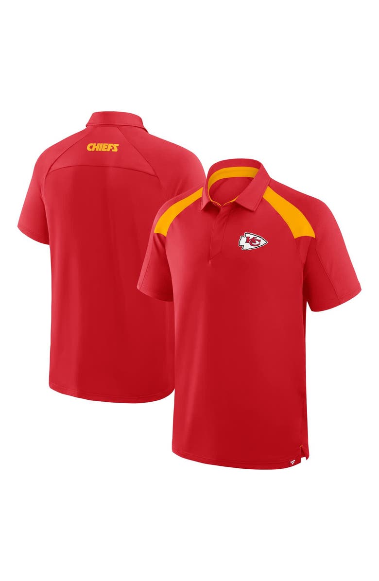 FANATICS Men's Fanatics Red Kansas City Chiefs Back Around Raglan Polo, Main, color,