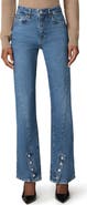PAIGE Stevie Twisted Seam Button High Waist Bootcut Jeans