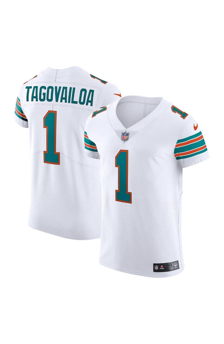 Nike Men's Nike Tua Tagovailoa White Miami Dolphins Vapor Elite Jersey, Main, color, 