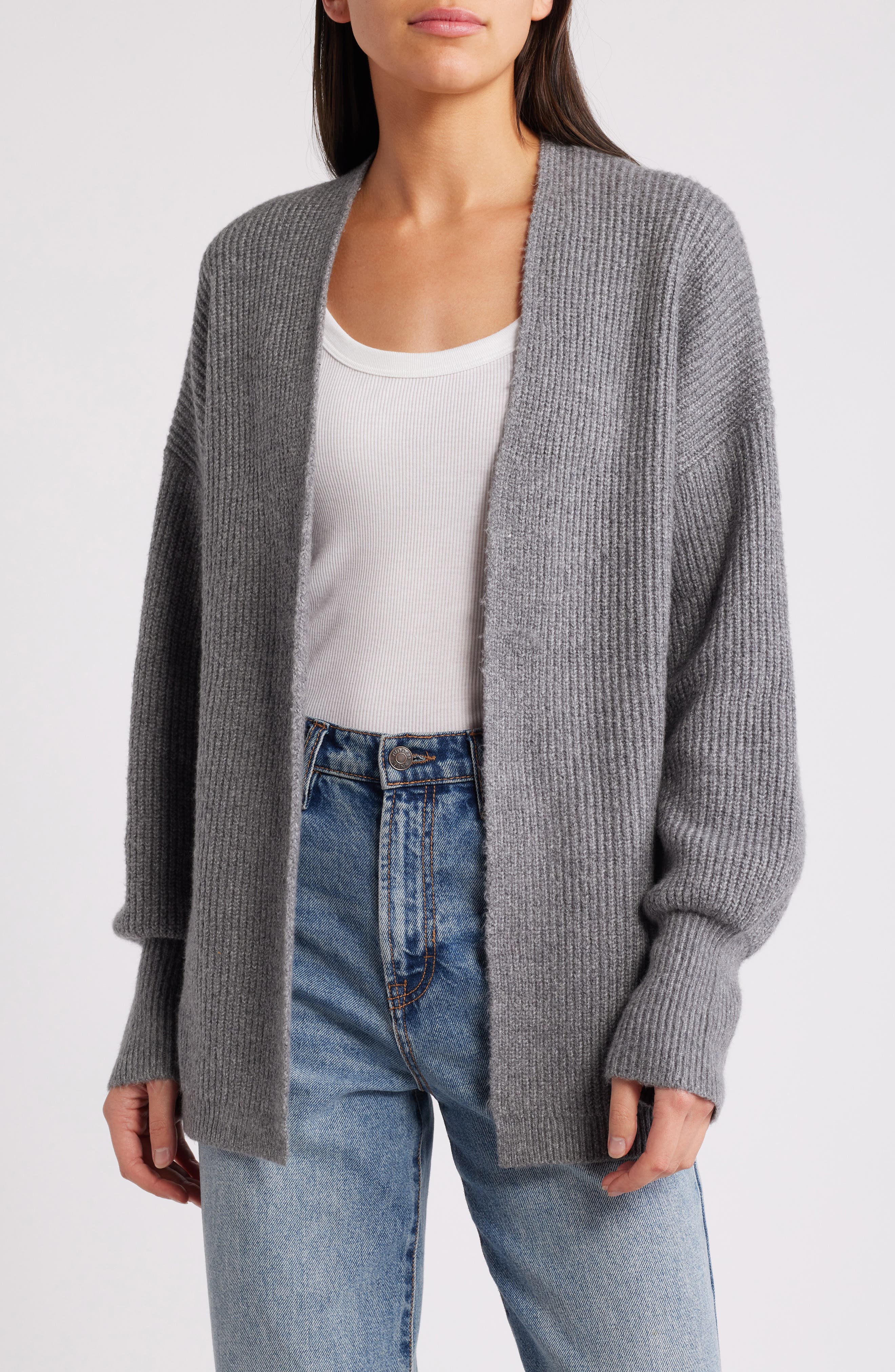 bp longline open cardigan