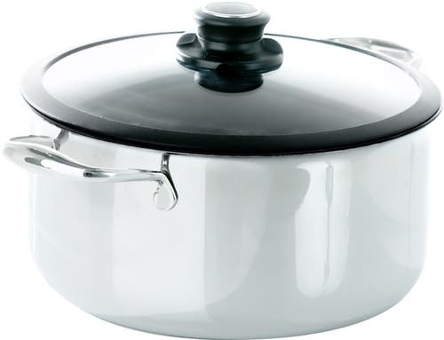 Frieling Black Cube Hybrid Quick Release 7.5 Quart Stockpot, 11-inch In Silver