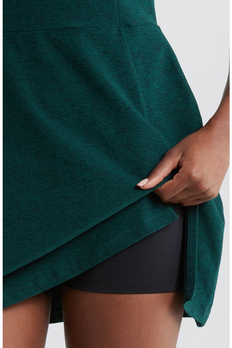 Court Appeal Space Dye Active Minidress, Alternate, color, DARK SPRUCE GREEN