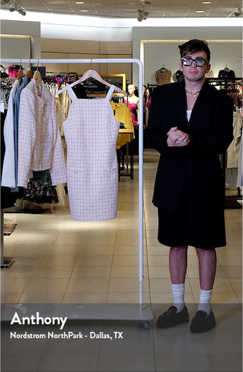 Xochi Cotton Blend Tweed Minidress, sales video thumbnail