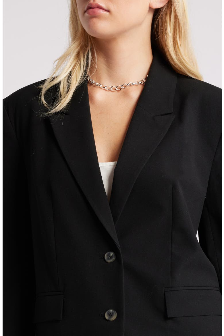 Crop Blazer, Alternate, color, BLACK