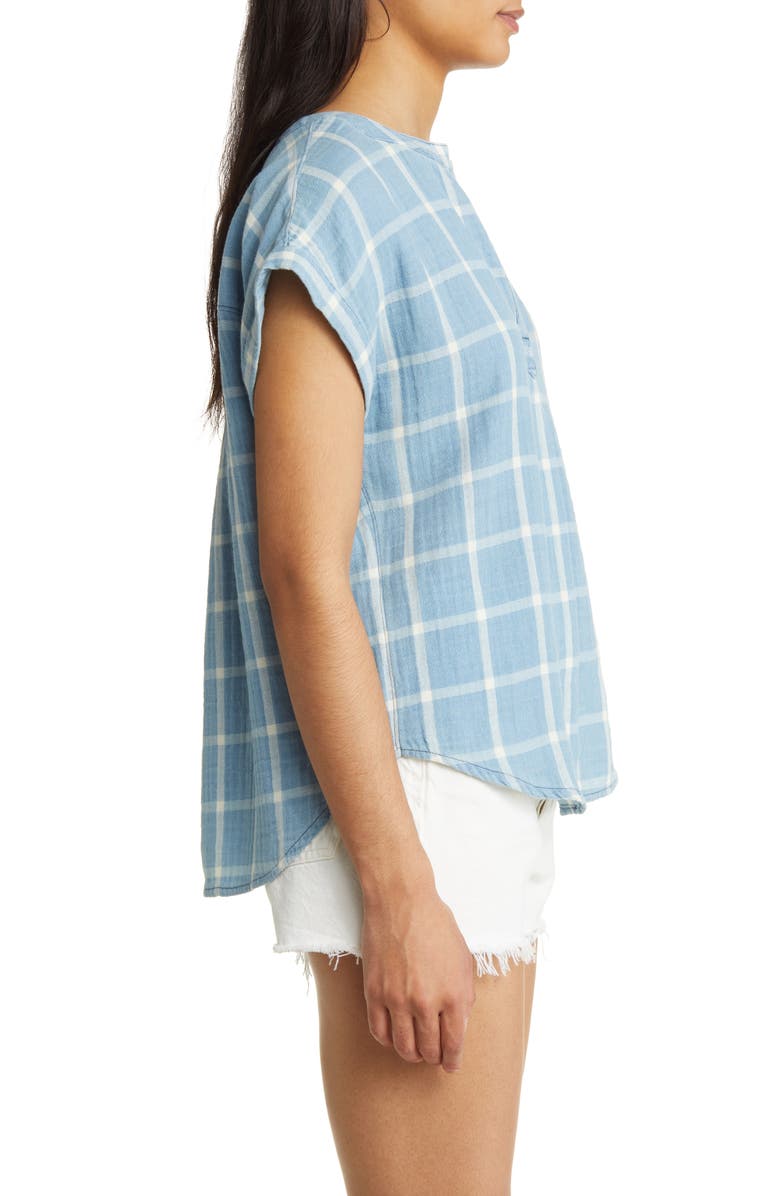Lucky Brand Plaid Popover Shirt, Alternate, color, 
