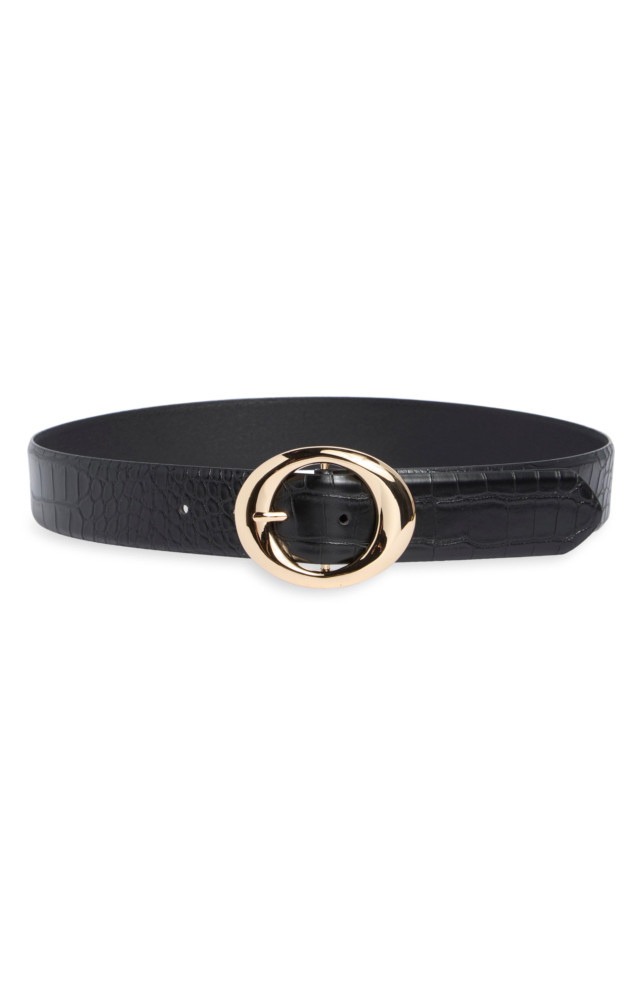 Croc Embossed Belt