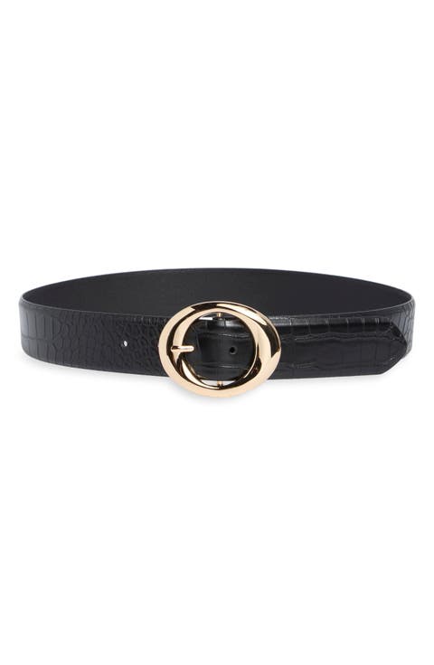 Croc Embossed Belt
