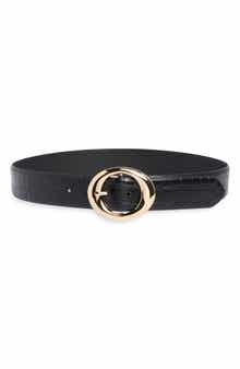 Croc Embossed Belt