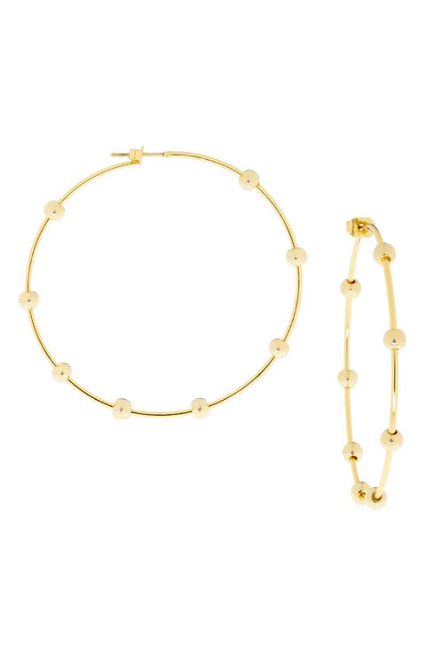 Ball Hoop Earrings