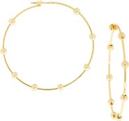 MARLYN SCHIFF Ball Hoop Earrings
