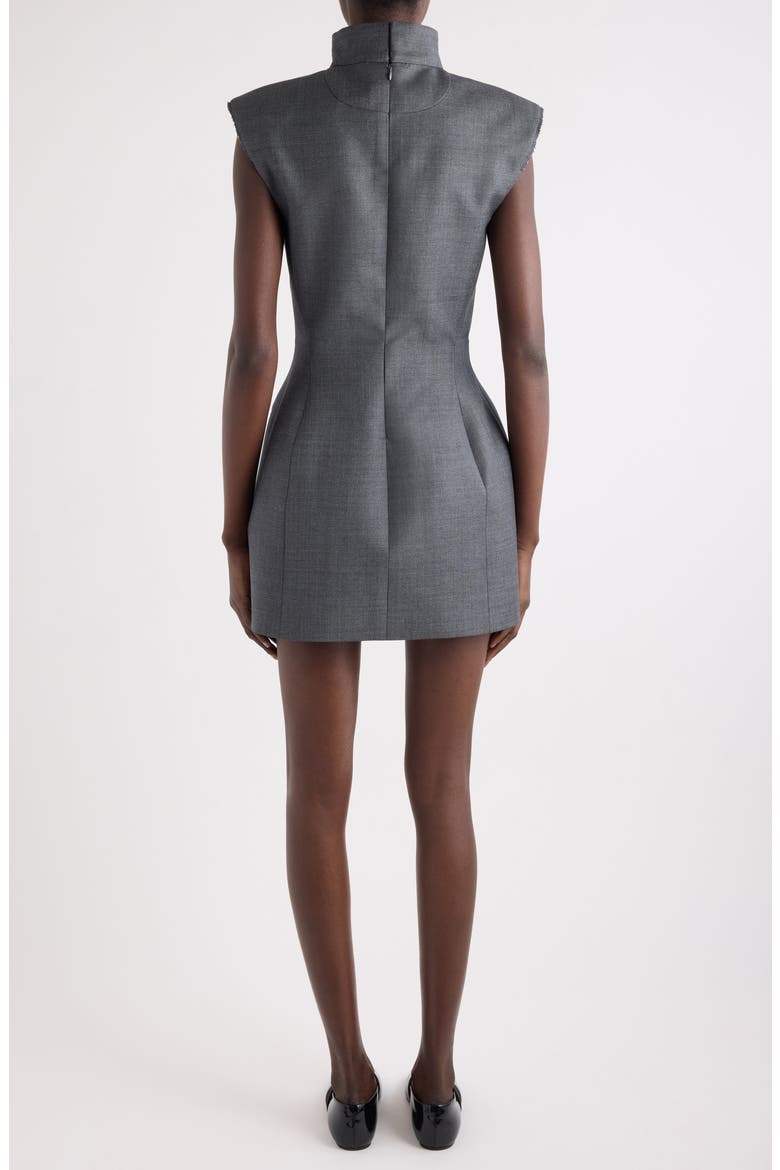 Raw Edge Wool Sheath Dress, Alternate, color, GREY MIX