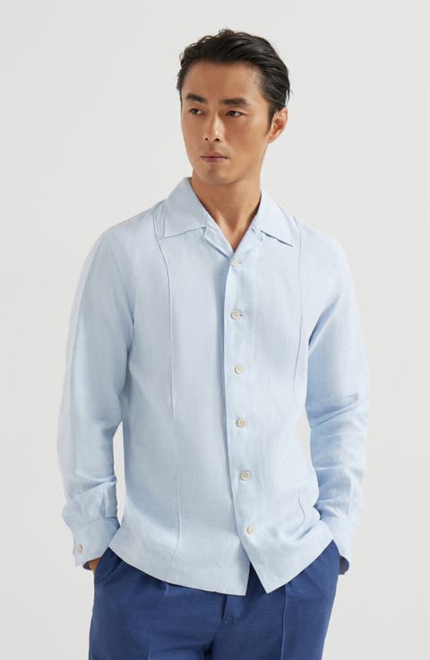 Shirt with Crête details