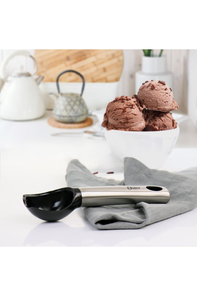 Baldwyn Stainless Steel and Plastic Ice Cream Scoop, Alternate, color, Black