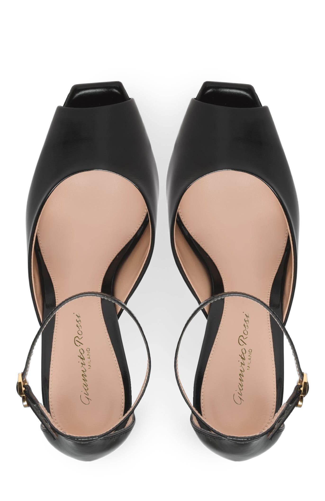 Gianvito Rossi Ethel Sandal, Alternate, color, Black Nappa