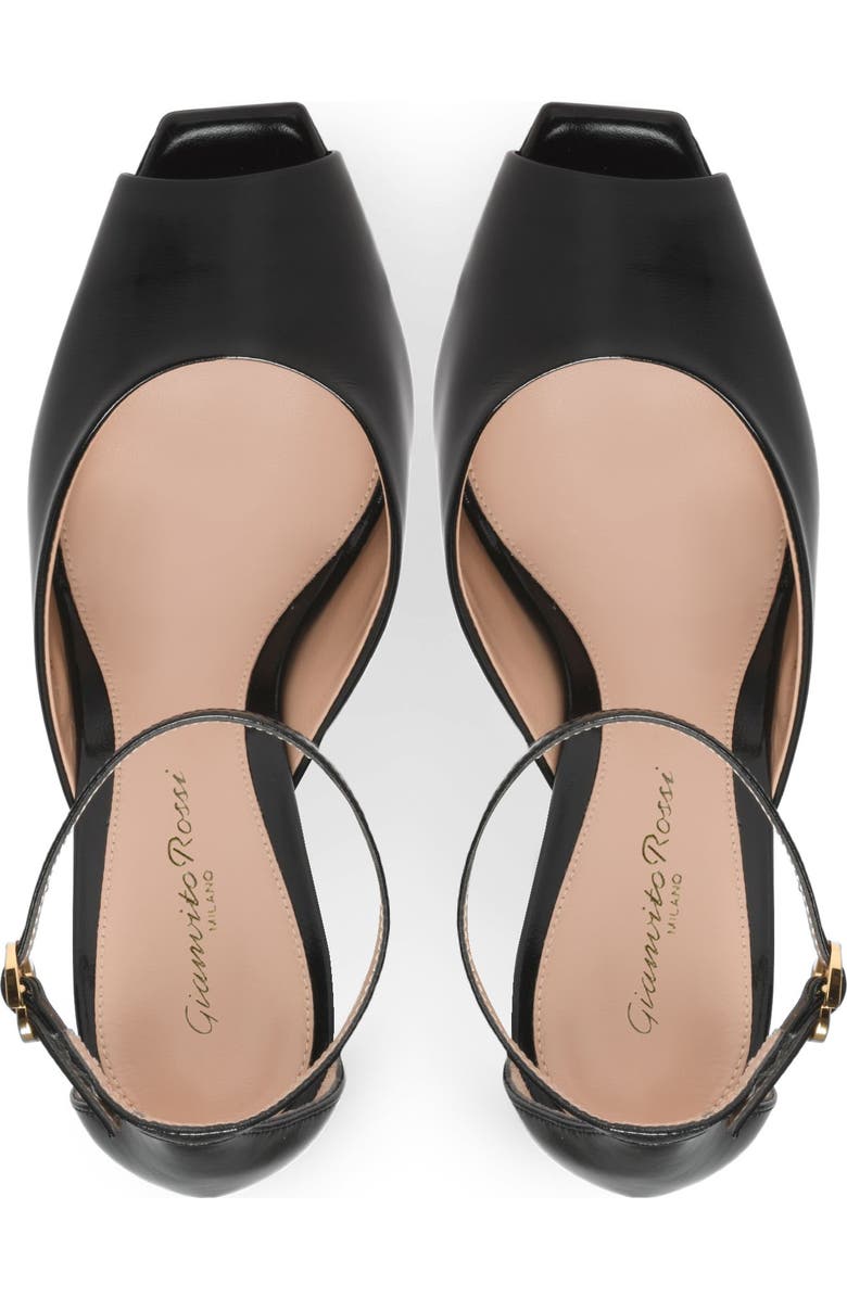 Gianvito Rossi Ethel Sandal, Alternate, color, Black Nappa