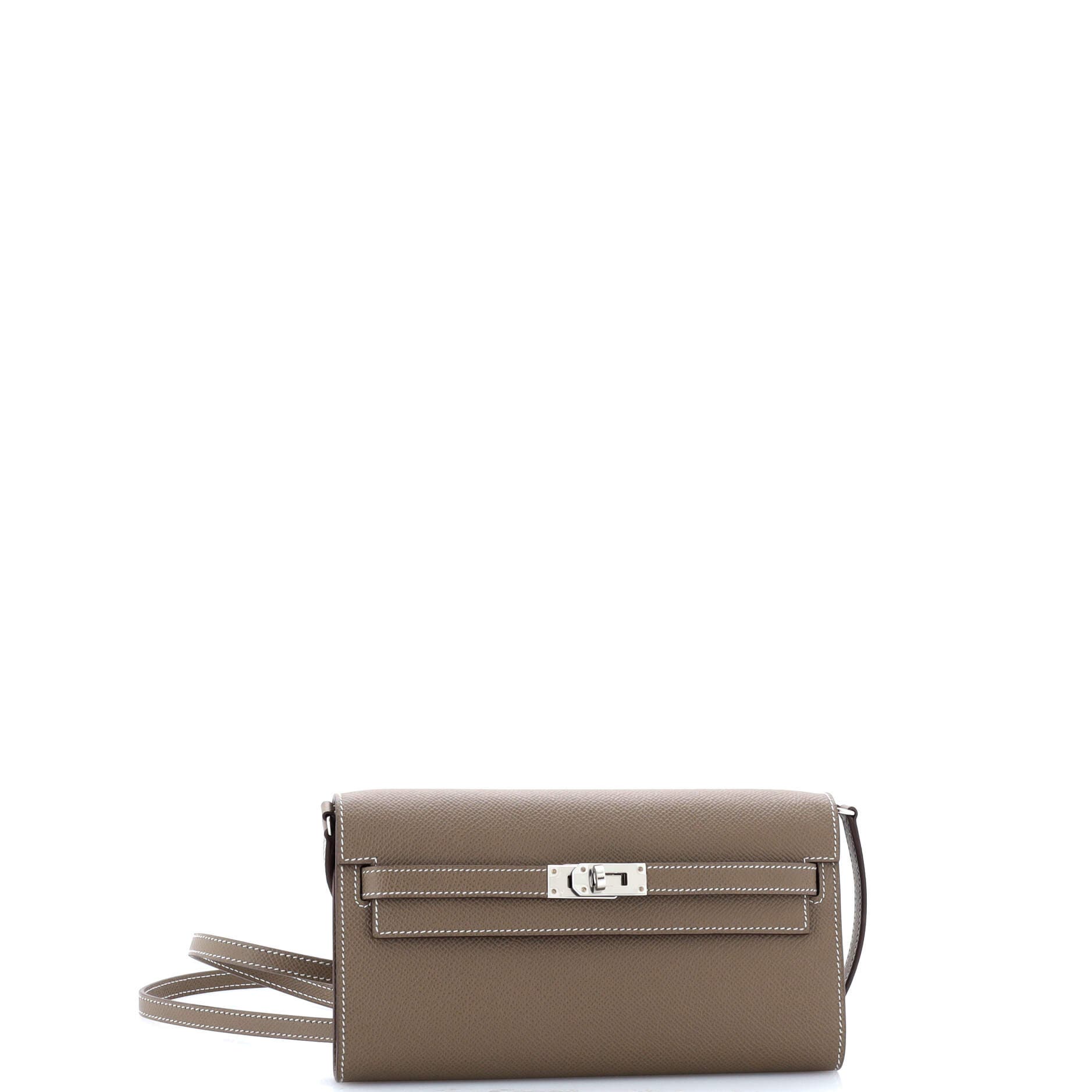 Pre-Owned Hermes Kelly To Go Wallet Epsom, Alternate, color, 