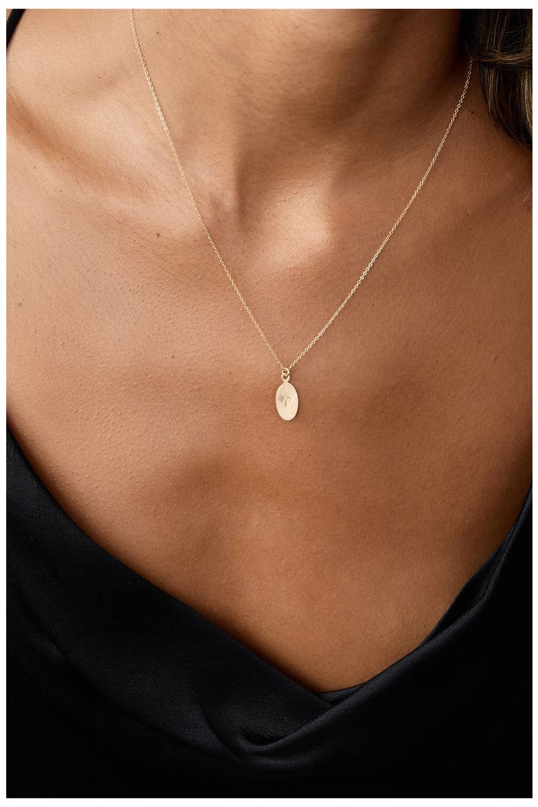 Zodiac Horoscope Pendant Necklace, Alternate, color, GOLD - AQUARIUS