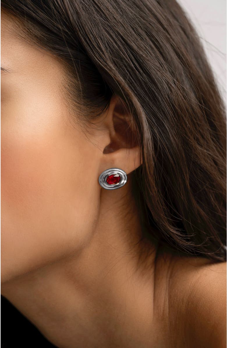 SEREIA OFFICIAL Rosalie Earrings, Alternate, color, White Gold