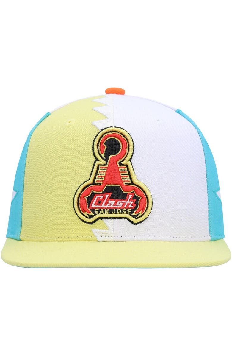 Mitchell & Ness Men's Mitchell & Ness White San Jose Earthquakes Jersey Hook Snapback Hat, Alternate, color, White