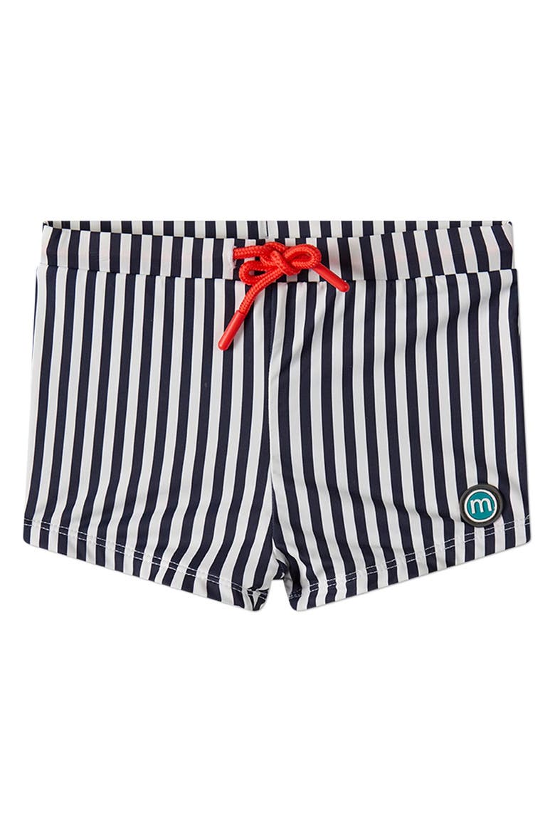 Kids' Nautical-Striped Swim Shortie, Main, color, Navy