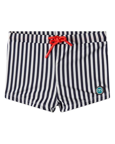 Kids' Nautical-Striped Swim Shortie