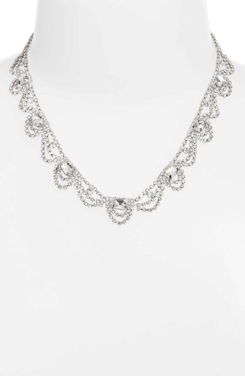 CRISTABELLE Crystal Bib Necklace, Alternate, color, 