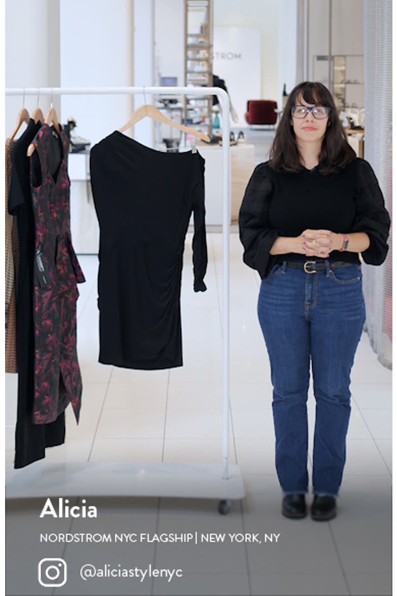 Haisley One-Shoulder Long Sleeve Minidress video