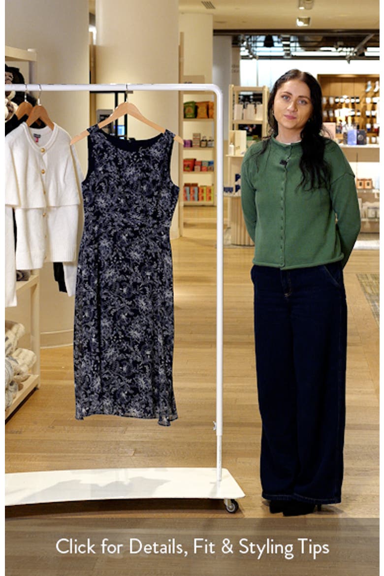 Pleat Waist Yoryu Sleeveless Midi Dress video
