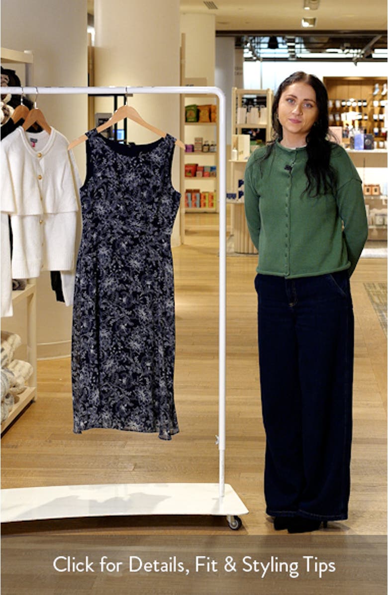 Pleat Waist Yoryu Sleeveless Midi Dress, sales video thumbnail