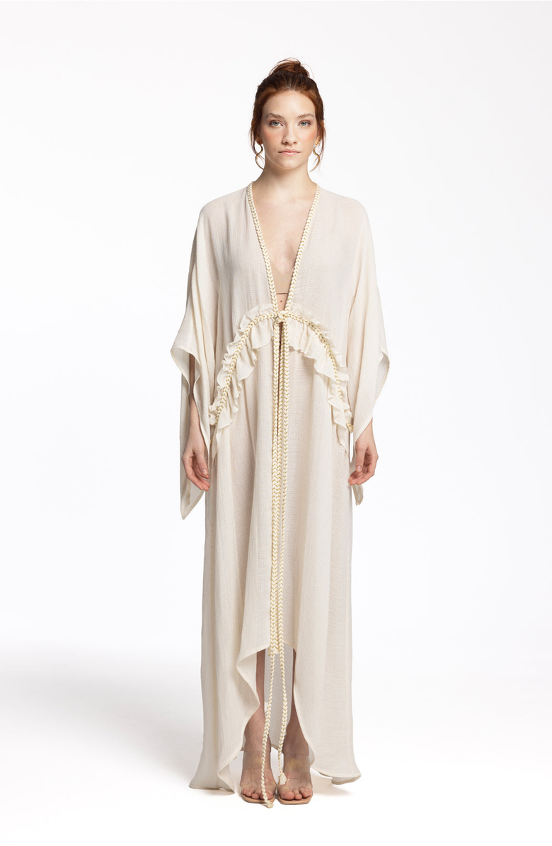 Monlicia Leora Maxi Kimono, Main, color, Ivory
