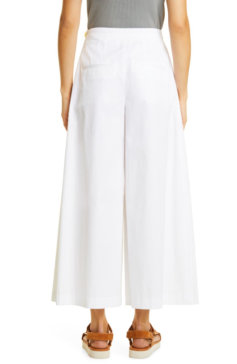 Vince Pleated Cotton Culottes, Alternate, color, 