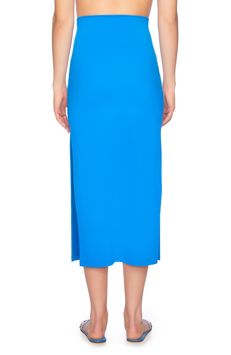 Susana Monaco Side Slit Knit Midi Skirt, Alternate, color, 