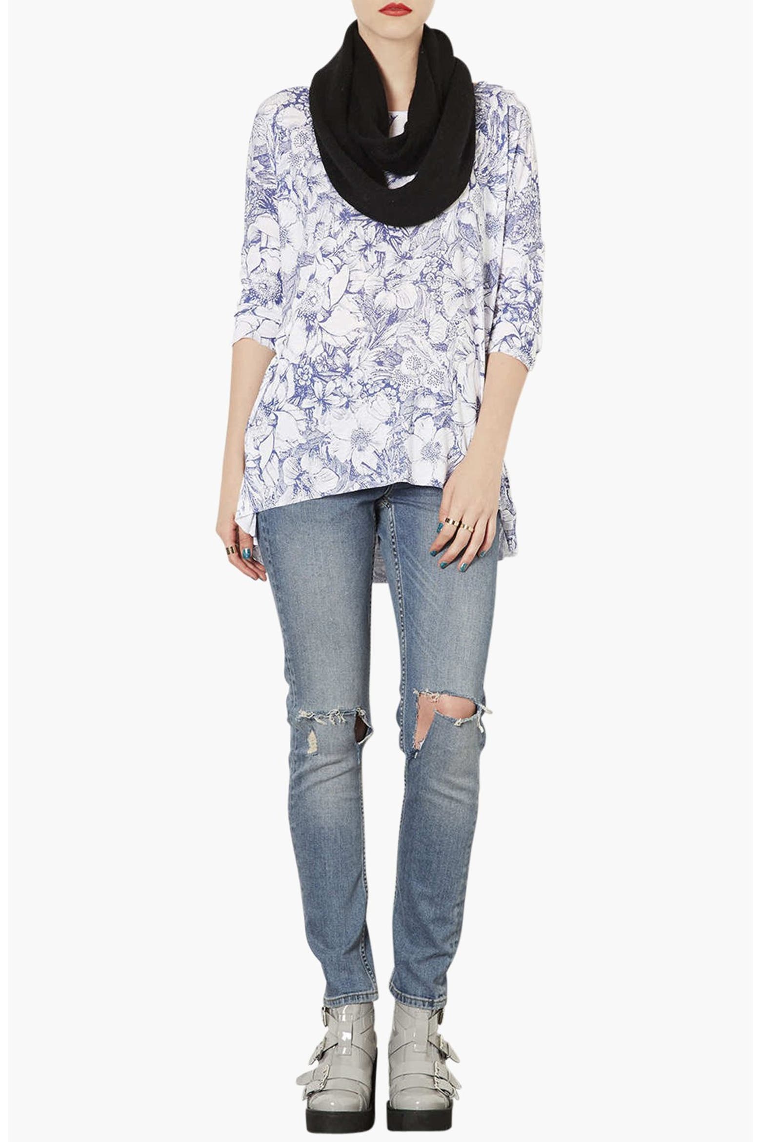 Inginity Edge Topshop Rolled Edge Infinity Scarf (Women) | Nordstrom