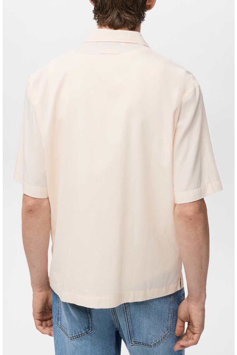Regular Fit Tencel™ Lyocell Blend Button-Up Shirt, Alternate, color, ECRU