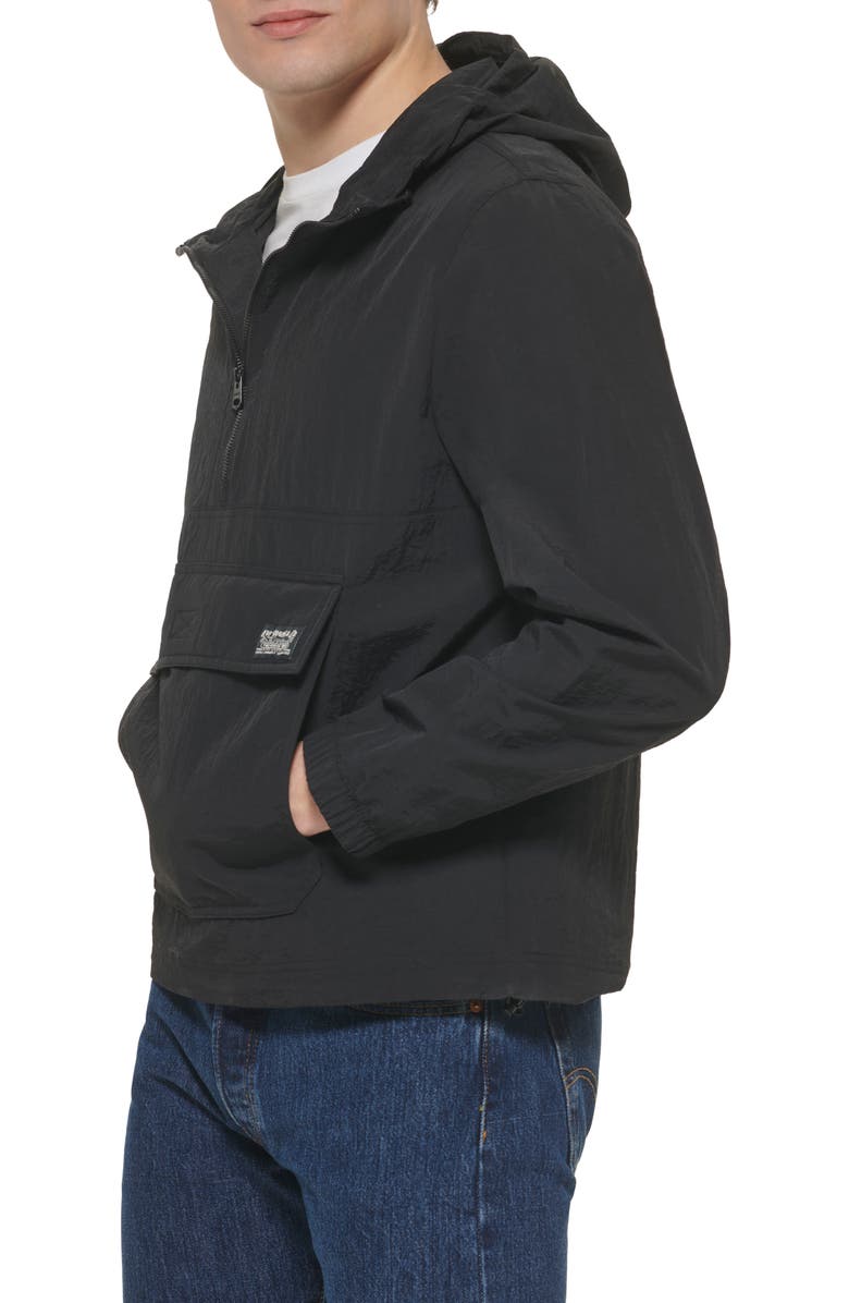 Levi's<sup>®</sup> Hooded Popover Jacket, Alternate, color, Black