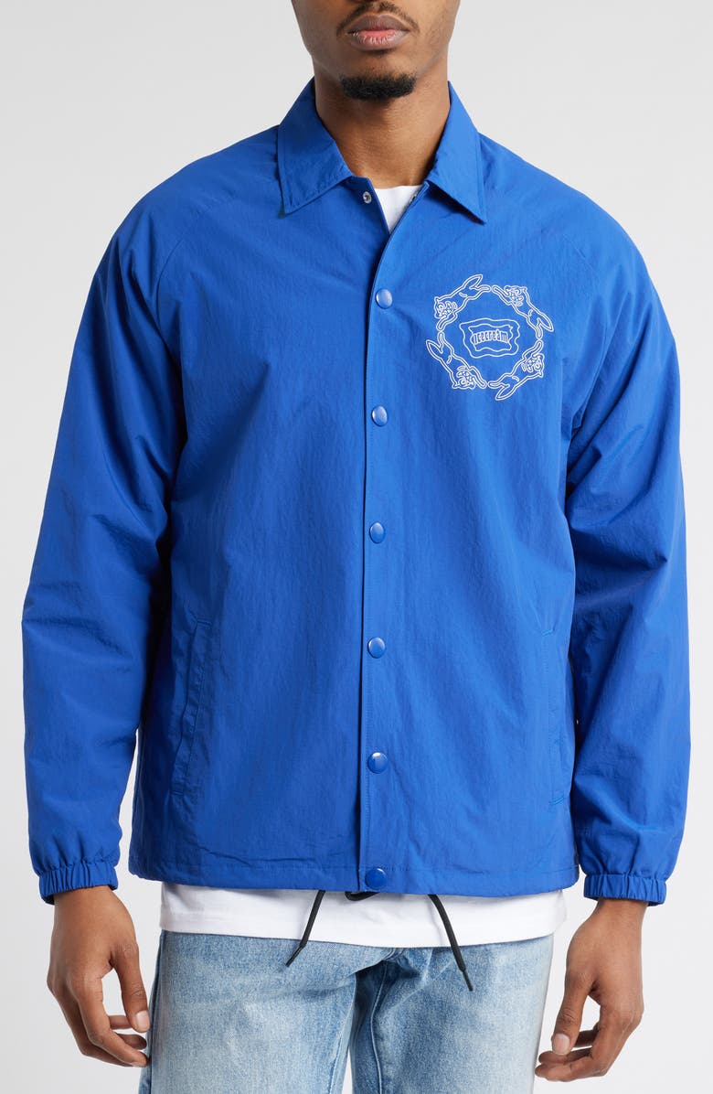 ICECREAM Coach's Nylon Jacket, Alternate, color, Mazarine