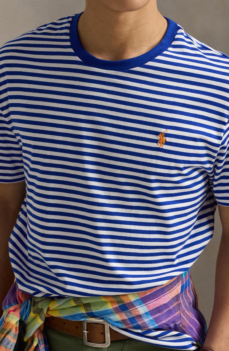 Polo Ralph Lauren Stripe Cotton Jersey T-Shirt, Alternate, color, 