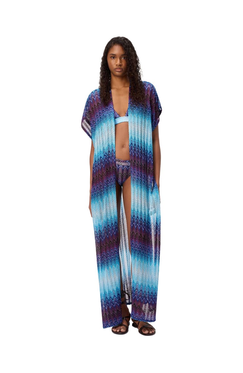 Missoni Long Cover-up With V-neck, Main, color, 