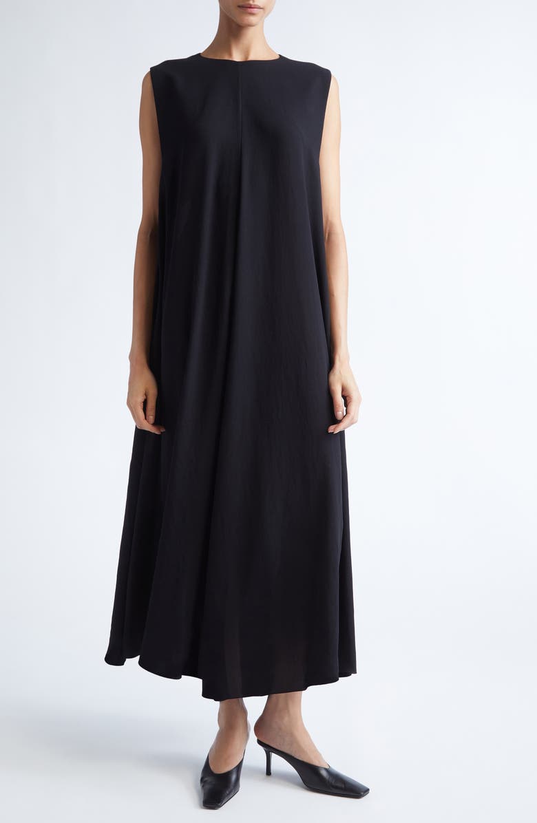 GIA STUDIOS Madeleine Sleeveless Chiffon Dress, Main, color, Black