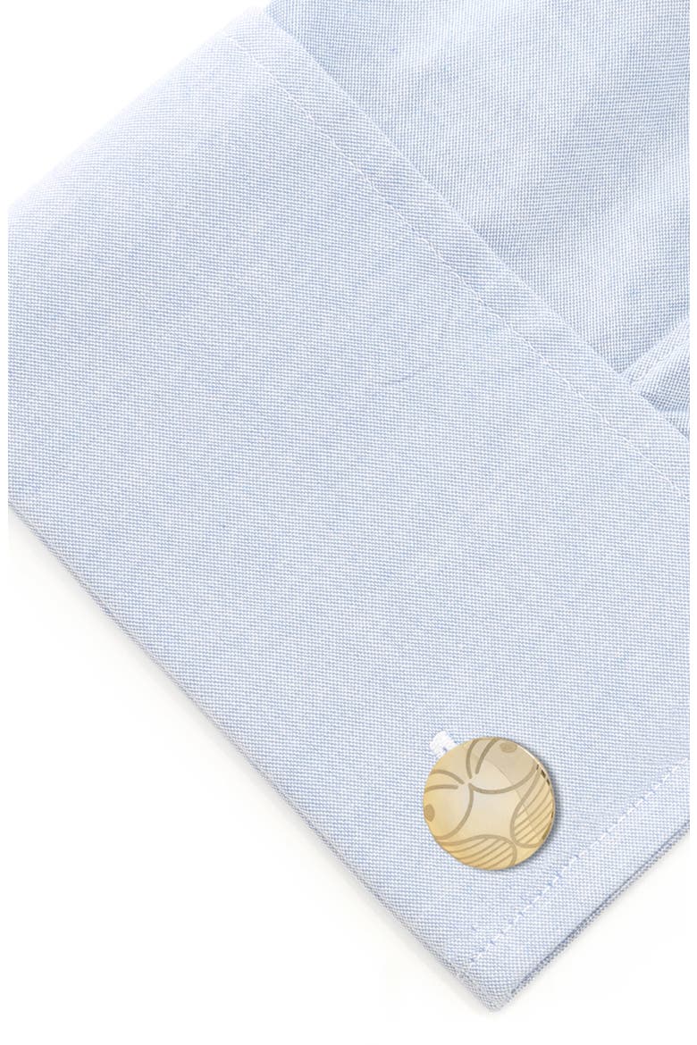 Golden Snitch Cuff Links, Alternate, color, GOLD