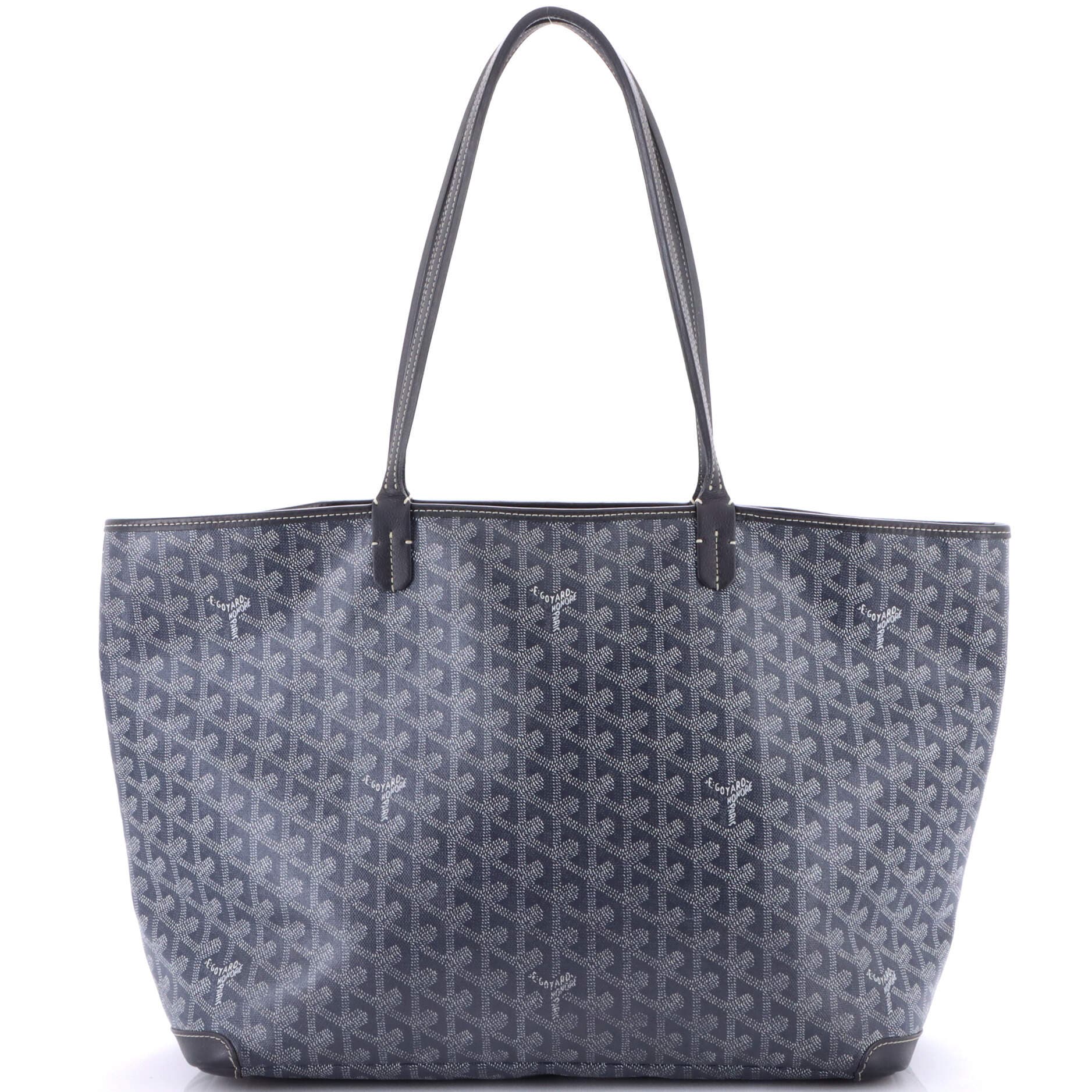 Pre-Owned Goyard Artois Tote Coated Canvas MM, Main, color, Gray