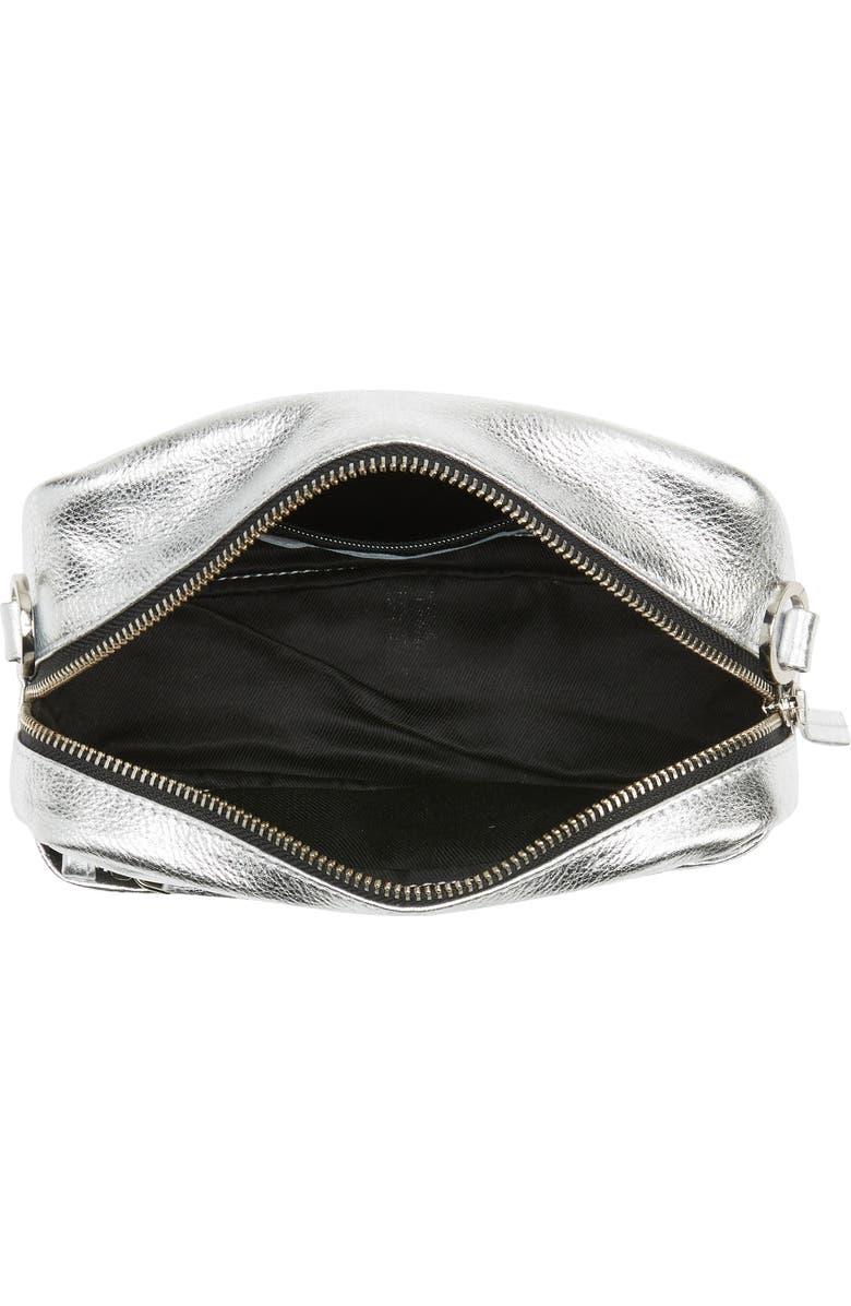 Topshop Lola Woven Leather Crossbody Bag, Alternate, color,