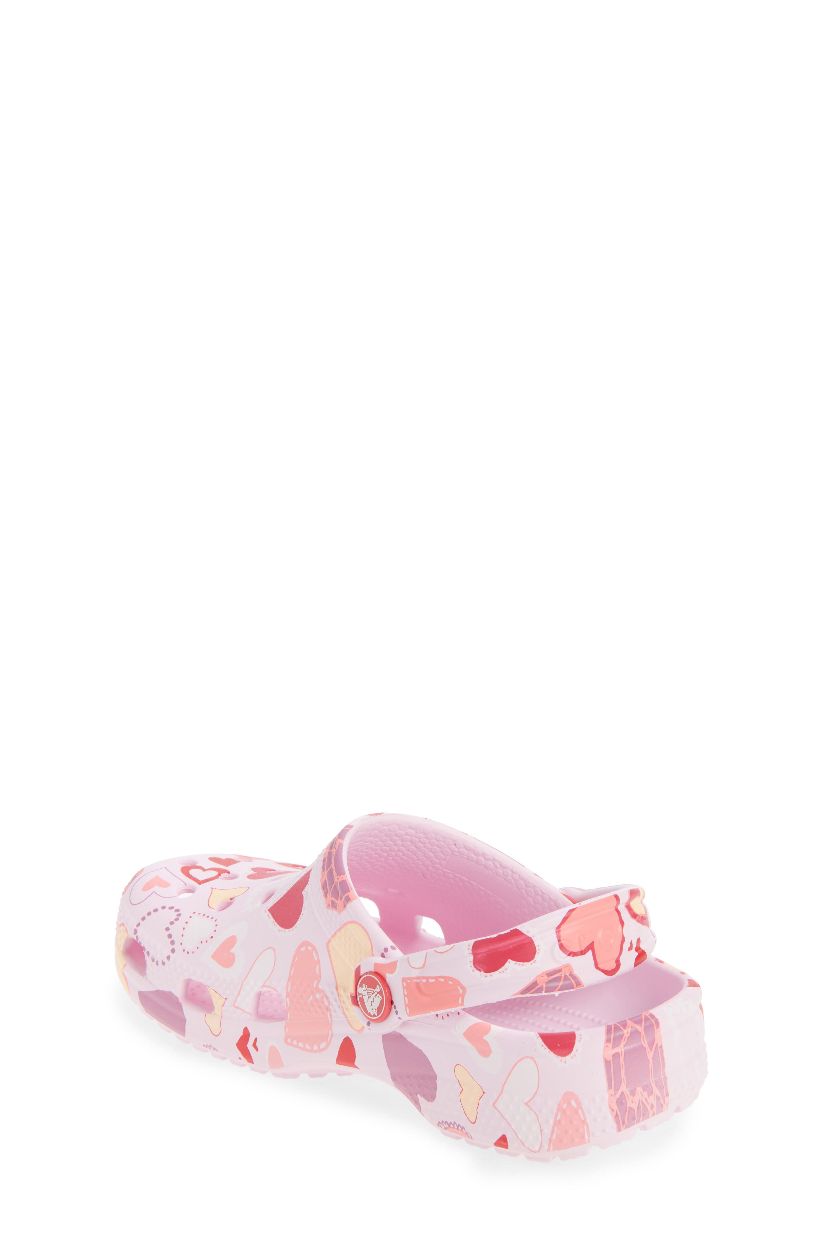 CROCS Kids' Classic Vday Clog, Alternate, color, Pink Milk/ Hearts