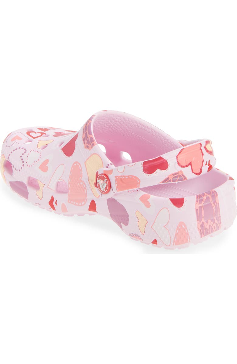 CROCS Kids' Classic Vday Clog, Alternate, color, Pink Milk/ Hearts