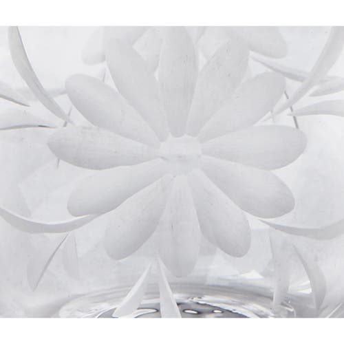 Tag Fleur Etched Glass Pitcher In Transparent