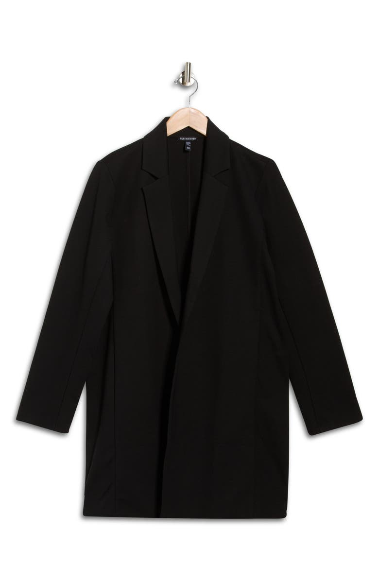 Eileen Fisher Longline Blazer, Alternate, color, Black