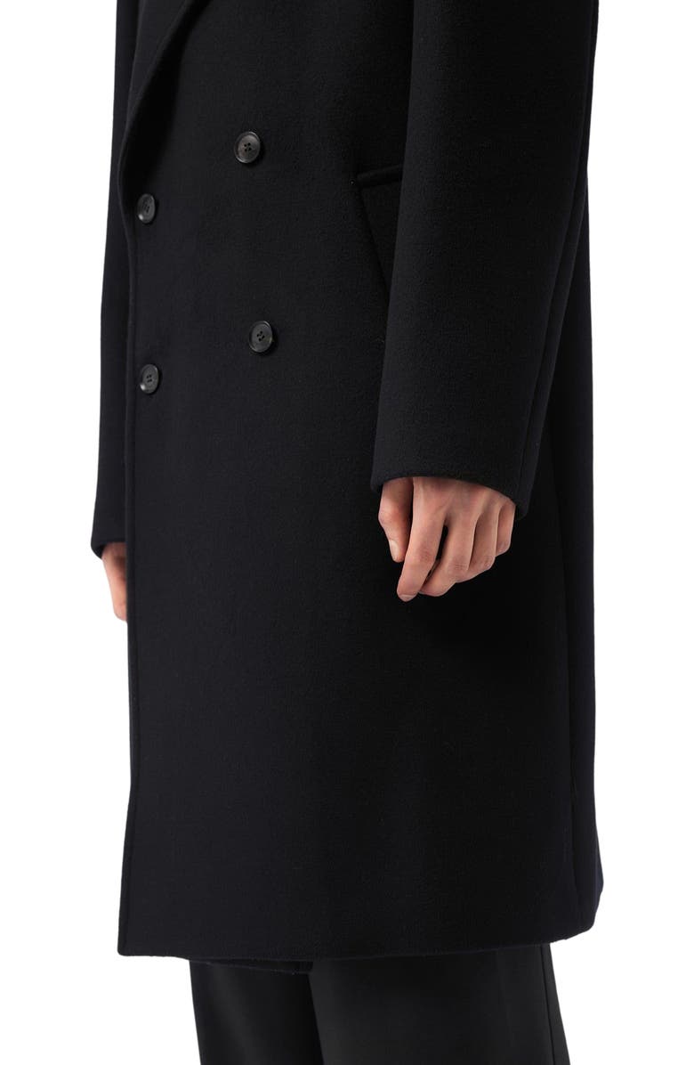 GOBI Mongolian Cashmere Double-Breasted Cashmere Coat for Men, Alternate, color, Black